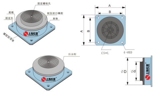 JBQ-A型氣墊減震器數(shù)據(jù)表